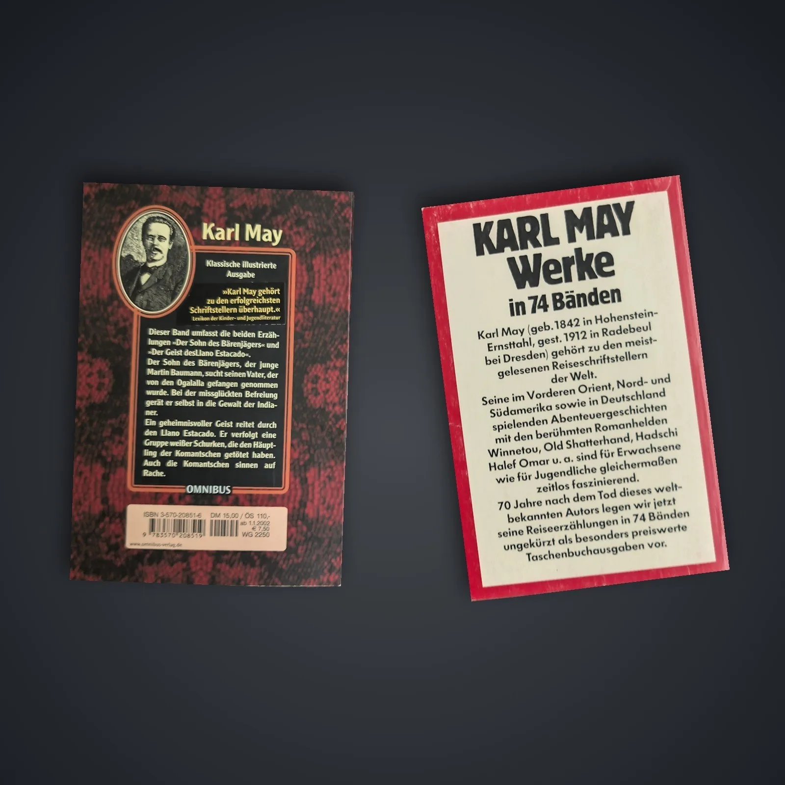 Karl May – 2x Abenteuer Buchpaket: Der Sohn des Bärenjägers, Hinter feindlichen Linien – Bild 2
