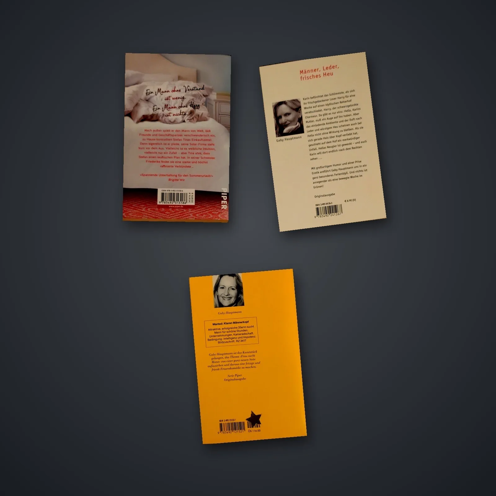 Gaby Hauptmann – 3x Bestseller Buchpaket: Scheidung nie – nur Mord!, Hengstparade, Suche impotenten Mann fürs Leben – Bild 2